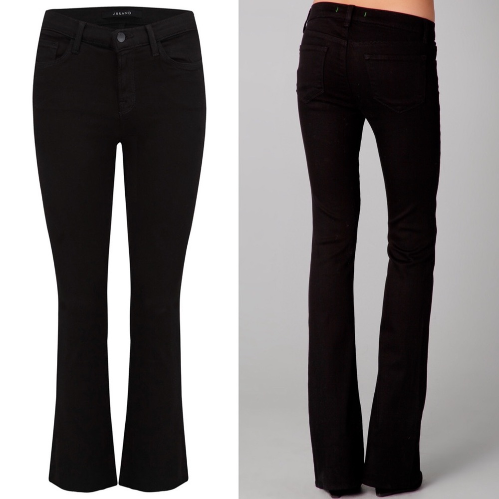 J Brand skinny bootcut mid-rise jeans